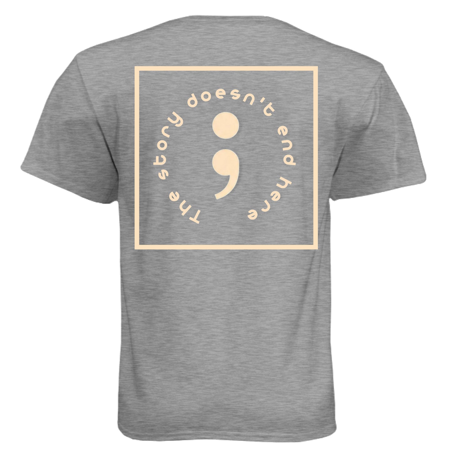 Dark Heather Grey (60/40) - BACK