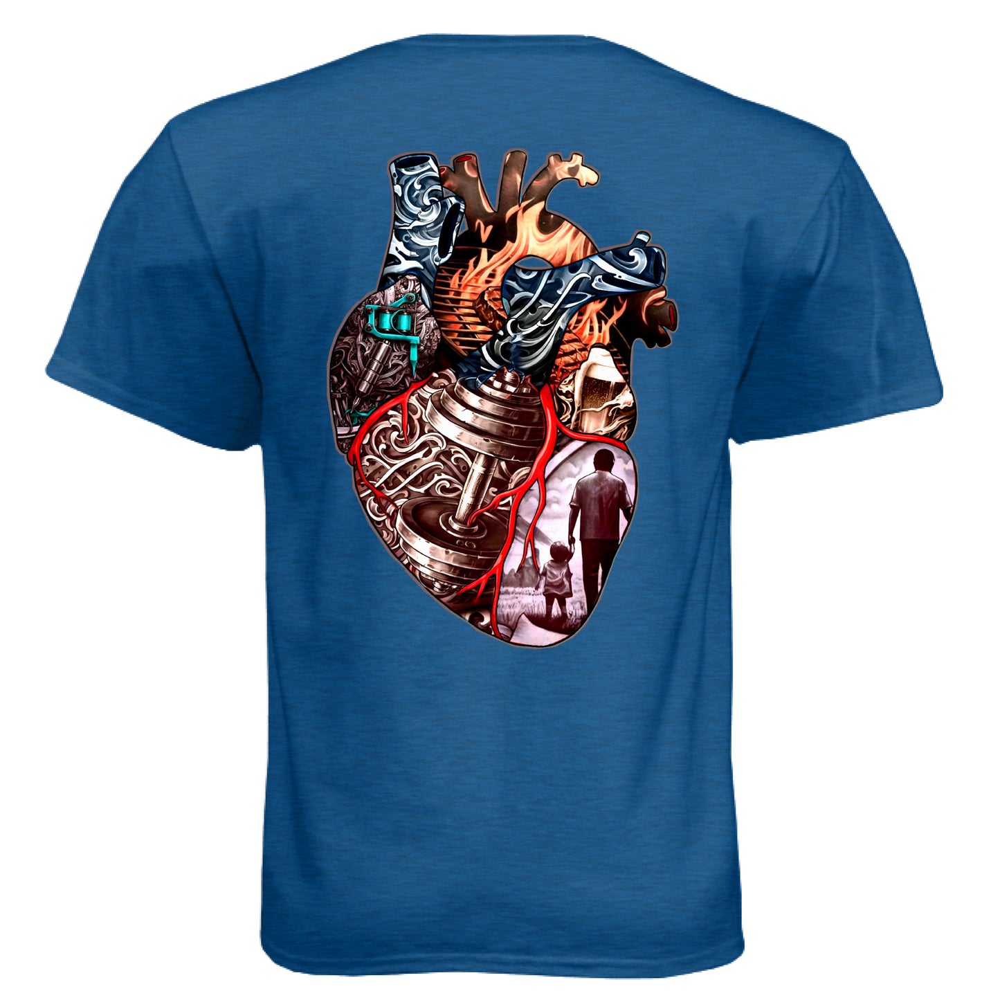Heather Cool Blue - BACK